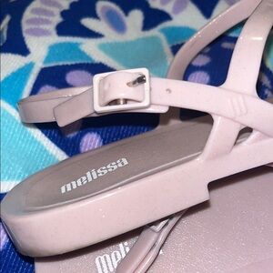 Melissa Women's Strappy Sandals - Light Purple size 10 gently used .